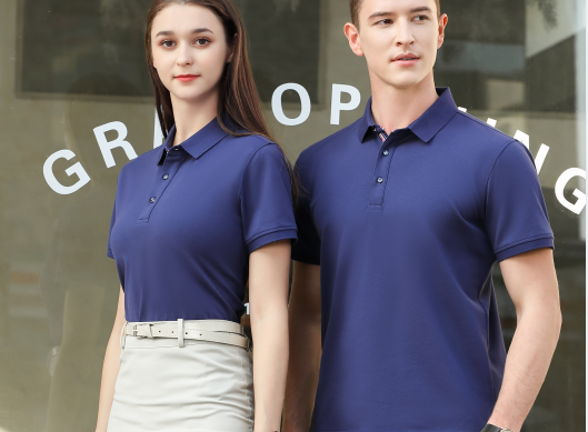 公司團體定制POLO衫細節，POLO衫定制和翻領T恤定制有什么區別？